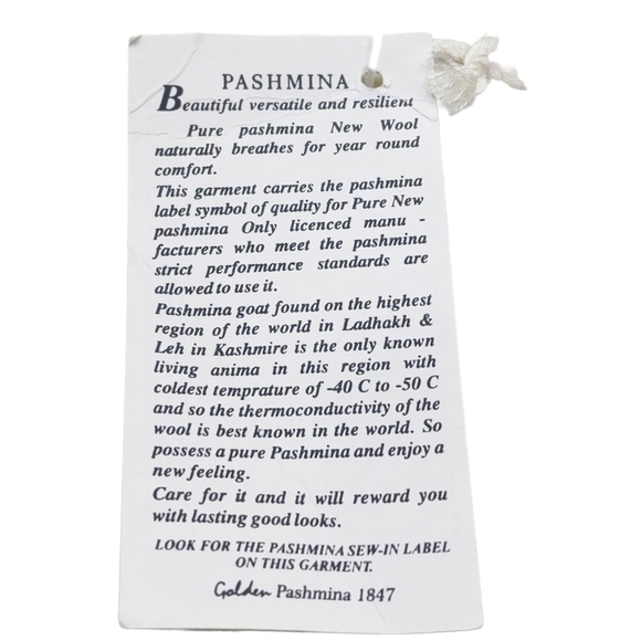 Golden Women's Pure New Pashmina Shawl - OS - Picture 3 of 4